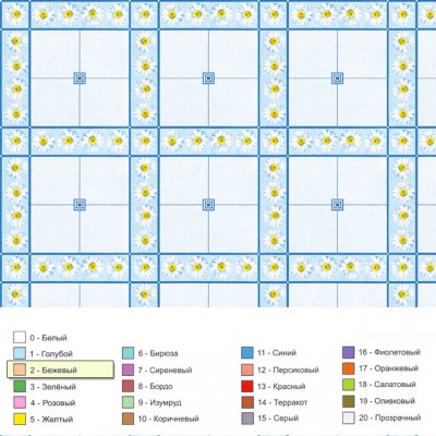 Клеенка на тканевой основе Колорит Арт. 418-2 25м