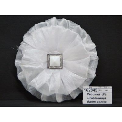 Резинка  д/в Школьница бант волна квадрат d-10см 1366301