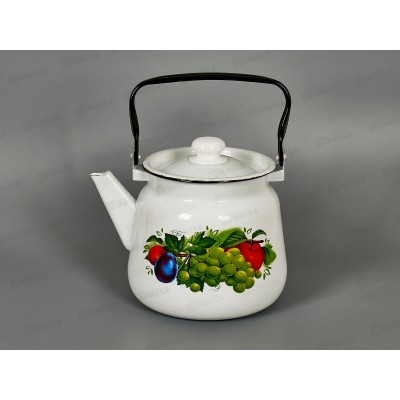 Чайник 3,5л декорированный Дар лета белый с кнопкой С2716.3*63 Чайник 3,5л декорированный Дар лета белый с кнопкой С2716.3*63