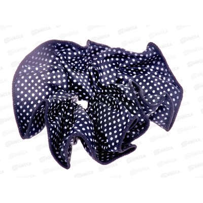 Резинка  для волос ОГ135 ткань &quotв горох&quot цвет микс *1/20