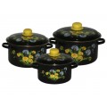 Набор кастрюль ОДУВАНЧИК 2-3018/8 (2л,3л,4л,)  *1