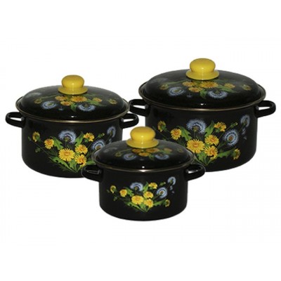 Набор кастрюль ОДУВАНЧИК 2-3018/8 (2л,3л,4л,) *1 Набор кастрюль ОДУВАНЧИК 2-3018/8 (2л,3л,4л,) *1