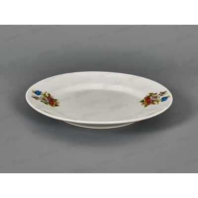 Тарелка мелкая 170мм фарфор Идиллия Букет цветов 4С0320 *20