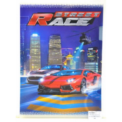 Папка-уголок schoolФОРМАТ А4 Стритрейсинг, 180мкм, ПУА4-5СР *20