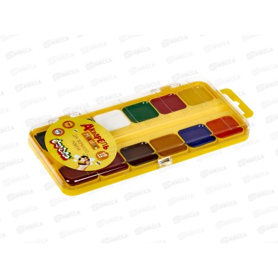 Акварель Каляка-Маляка 12 цветов без кисти, пластиковая упаковка, АМККМ12Е *12 Акварель Каляка-Маляка 12 цветов без кисти, пластиковая упаковка, АМККМ12Е *12