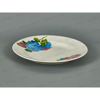 Тарелка мелкая 240мм фарфор Идиллия Гортензия 5С0404 *12