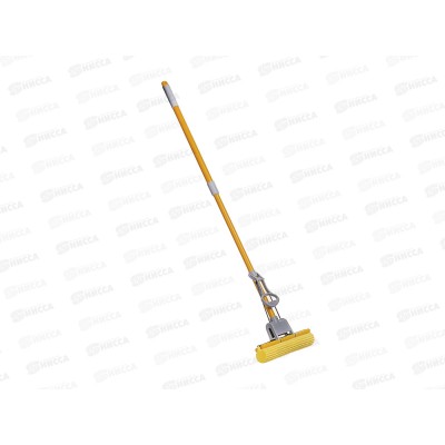 Швабра VETTA с насадкой ПВА, телескопический черенок 120см 1 рядный ролик, 444-306 г Швабра VETTA с насадкой ПВА, телескопический черенок 120см 1 рядный ролик, 444-306 г