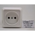 Розетка TDM открытой установки, IP20 10А керамика, белый "Ладога", 0110 *200