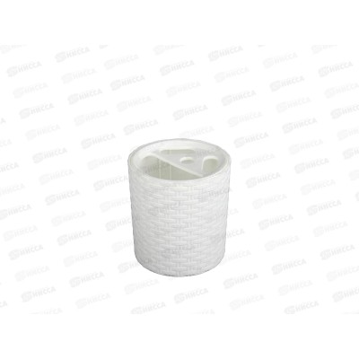 Подставка для зубных щеток "Плетенка" (белый) *16 М2534 Подставка для зубных щеток "Плетенка" (белый) *16 М2534