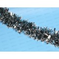 Новогоднее украшение: Мишура, 9см. х 2м. т.зелен+серебро, AL-3348 *500 Новогоднее украшение: Мишура, 9см. х 2м. т.зелен+серебро, AL-3348 *500