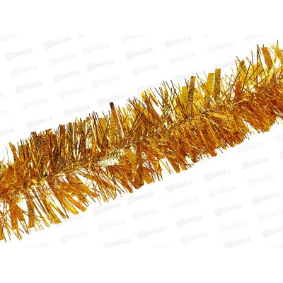 Новогоднее украшение: Мишура, 11см. х 2м золото, AL-3334 *400