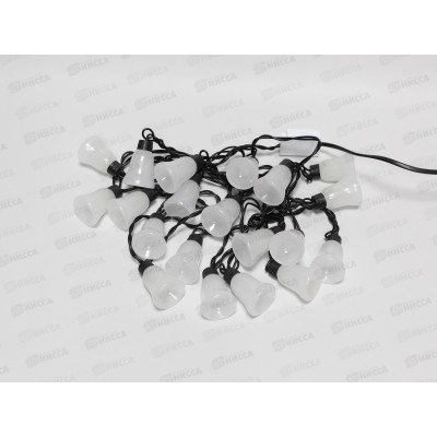 Гирлянда 5м &quotКолокольчики&quot LED20 черная нить, стекло AL-3728 *20