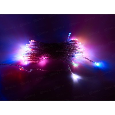 Гирлянда 8м на батарейках LED80,прозрачная нить,Мульти, тип питания от батареек AL-3740 *100 Гирлянда 8м на батарейках LED80,прозрачная нить,Мульти, тип питания от батареек AL-3740 *100