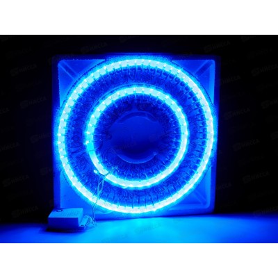 Гирлянда 7м Свечка Silikon LED100-220v,прозрачная нить, синий цвет. AL-3745 *50