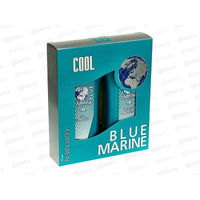 Набор подарочный Blue Marine Cool (шампунь 250мл + гель для душа 250мл) мужской * 12