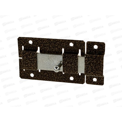 Задвижка дверная ЗД-02 полимер бронза *20