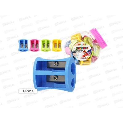 Точилка MAZARI Dia, 2 отверстия, ассортимент, M-6652 *40/400/800