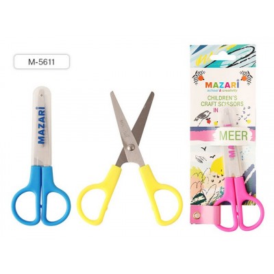 Ножницы детские MAZARI M-5611 120мм Meer нержавеющая сталь, закругленные, *24/384 Ножницы детские MAZARI M-5611 120мм Meer нержавеющая сталь, закругленные, *24/384
