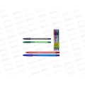 Ручки шариковые MAZARI Stylus 4цвета, 0.7мм, цветной корпус, пластиковая упаковка, M-7302-4 *18/180/360