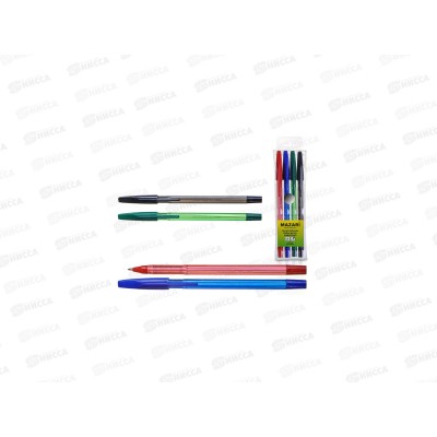 Ручки шариковые MAZARI Stylus 4цвета, 0.7мм, цветной корпус, пластиковая упаковка, M-7302-4 *18/180/360 Ручки шариковые MAZARI Stylus 4цвета, 0.7мм, цветной корпус, пластиковая упаковка, M-7302-4 *18/180/360