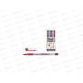 Ручки масляные MAZARI Sailor 6цветов, игла 0.7мм, прозрачный корпус, п/у, M-5700-6 *25/50/100 Ручки масляные MAZARI Sailor 6цветов, игла 0.7мм, прозрачный корпус, п/у, M-5700-6 *25/50/100
