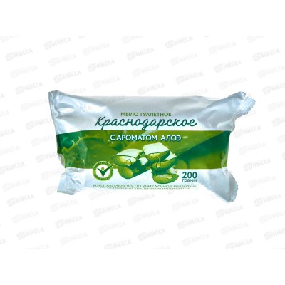 Мыло Краснодарское С ароматом Алоэ 200гр в упаковке *40 К Мыло Краснодарское С ароматом Алоэ 200гр в упаковке *40 К