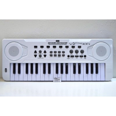 Синтезатор ZYB-В0691-2 с микрофоном, 37клавиш, в коробке  гб *6