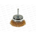 Щетка-крацовка 65 чашечная латунная витая проволка для дрели 2302082