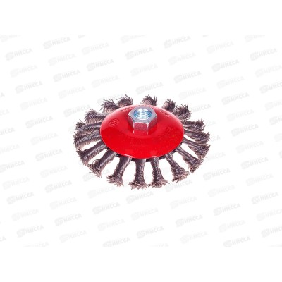 Щетка-крацовка 115 коническая, для Угловой Шлифовальной Машины.стальная. жгутовая проволка.2302041 Щетка-крацовка 115 коническая, для Угловой Шлифовальной Машины.стальная. жгутовая проволка.2302041