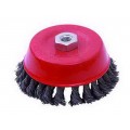 Щетка-крацовка 80 чашечная, для Угловой Шлифовальной Машины стальная. жгутовая проволка.2302051