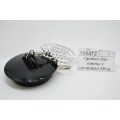 Пробка для ванны с цепочкой 29см, резина d4,5см/168/08-12  463-754