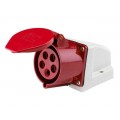 Розетка TDM 125 стационарная 3P+PE+N 32А 380В IP44, 0006 Розетка TDM 125 стационарная 3P+PE+N 32А 380В IP44, 0006