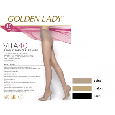 Golden Lady колготки Vita 40 (daino, XL)