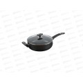 Сотейник 260мм Black Stone с 2ручки стеклянная крышка антипригарное покрытие 3862635