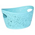 Корзинка КРУЖЕВО 3л Аквамариновая М 2377 *15