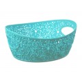 Корзинка КРУЖЕВО 2,5л Аквамариновая М 2378 *14