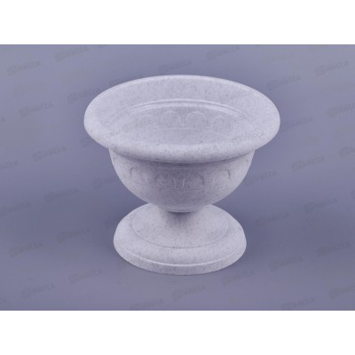 Вазон низкий Колывань 0,6л d14см мрамор С142М*36 Вазон низкий Колывань 0,6л d14см мрамор С142М*36