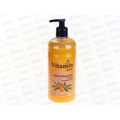 Vitamin Famili гель для душа 5 ягод Тонизирующий 650мл *12 Vitamin Famili гель для душа 5 ягод Тонизирующий 650мл *12