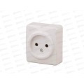 Розетка Эра открытой установки ,2P,16А-250В белый, 11-2201-01 *20 Розетка Эра открытой установки ,2P,16А-250В белый, 11-2201-01 *20