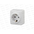Розетка Эра открытой установки, 2P+Е Schuko,16АХ-250В белый, 11-2203-01 *16 Розетка Эра открытой установки, 2P+Е Schuko,16АХ-250В белый, 11-2203-01 *16