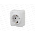 Розетка Эра открытой установки ,2P+Е Schuko со шторками,16АХ-250В белый, 11-2204-01 *16 Розетка Эра открытой установки ,2P+Е Schuko со шторками,16АХ-250В белый, 11-2204-01 *16