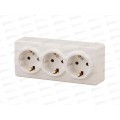 Розетка Эра открытой установки ,3*2P+Е Schuko со шторками,16А-250В белый, 11-2209-01 *6 Розетка Эра открытой установки ,3*2P+Е Schuko со шторками,16А-250В белый, 11-2209-01 *6