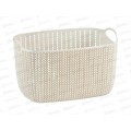 Корзинка ВЯЗАНИЕ 7л Белый ротанг М 2381 *9 Корзинка ВЯЗАНИЕ 7л Белый ротанг М 2381 *9