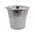 Ведро 10,0л с крышкой нержавеющее  AST-002-ВД10