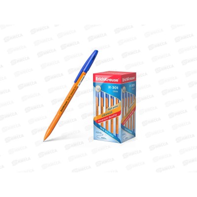 Ручка шариковая EK43194 R-301  Orange Stick синяя *50/400/3200