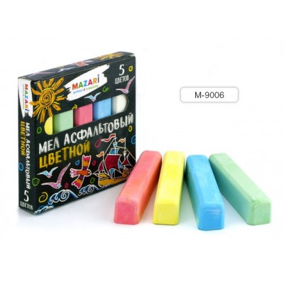Мел Mazari  5шт цветные , M-9006 *40