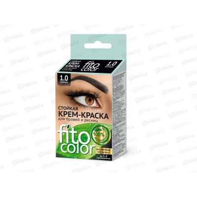 Fitocolor крем-краска для бровей и ресниц черный 1 (2 применения ) 2*2мл *24 Fitocolor крем-краска для бровей и ресниц черный 1 (2 применения ) 2*2мл *24