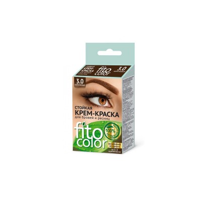 Fitocolor крем-краска для бровей и ресниц коричневый 3 (2 применения ) 2*2мл *24 Fitocolor крем-краска для бровей и ресниц коричневый 3 (2 применения ) 2*2мл *24
