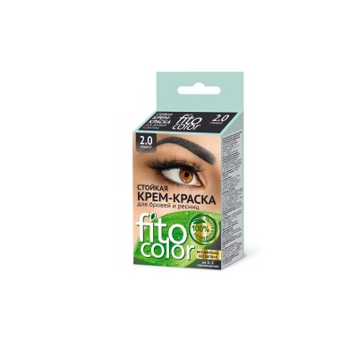 Fitocolor крем-краска для бровей и ресниц графит 2 (2 применения ) 2*2мл *24 Fitocolor крем-краска для бровей и ресниц графит 2 (2 применения ) 2*2мл *24