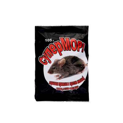 СУПЕРМОР зерно от грызунов 105г *30 ВХ СУПЕРМОР зерно от грызунов 105г *30 ВХ